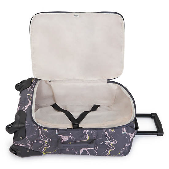 Walizki Kipling Darcey Small Printed Carry-On Rolling Niebieskie | PL 1471OK